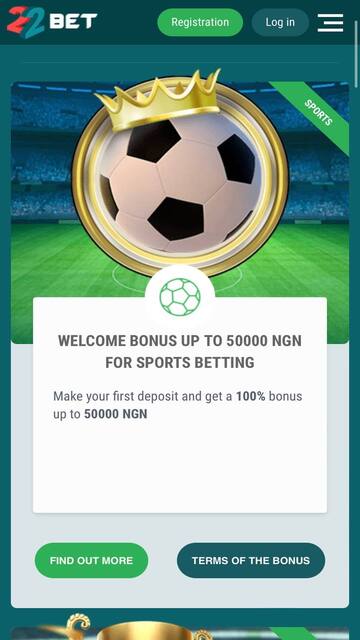22bet app welcome bonus