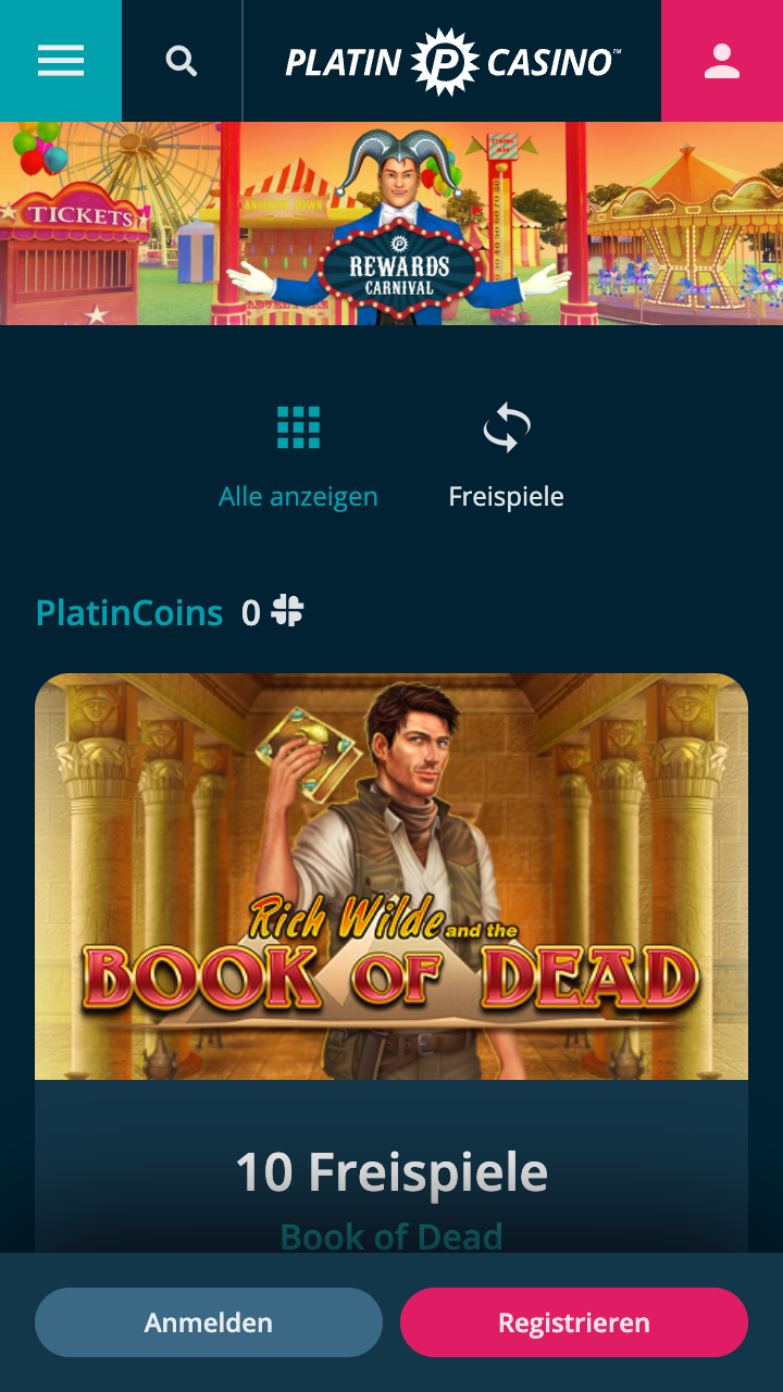 10 free spins on the game Book of Dead