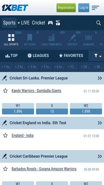 1xbet app live bets